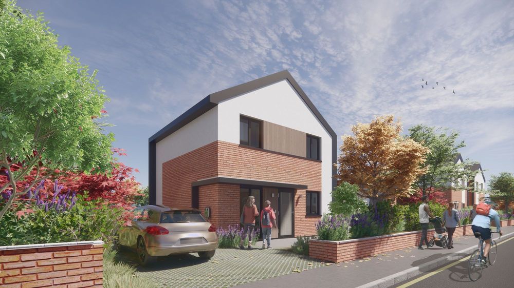 Render of the V1.2 house type from the front